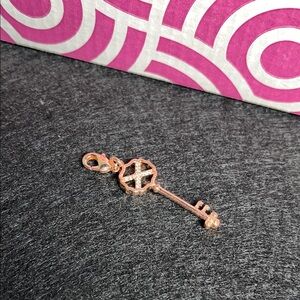 Origami Owl Rose Gold Key Charm